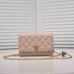 CHANEL CC Pearl Crush Wallet on Chain replica