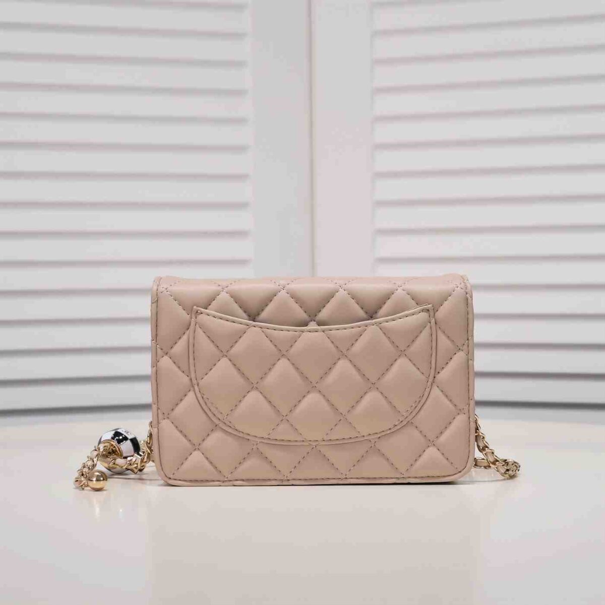 CHANEL CC Pearl Crush Wallet on Chain replica