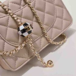 CHANEL CC Pearl Crush Wallet on Chain replica