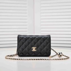 CHANEL CC Pearl Crush Wallet on Chain replica