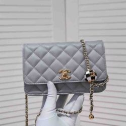 CHANEL CC Pearl Crush Wallet on Chain replica