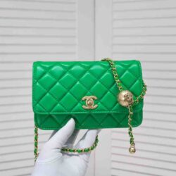 CHANEL CC Pearl Crush Wallet on Chain replica