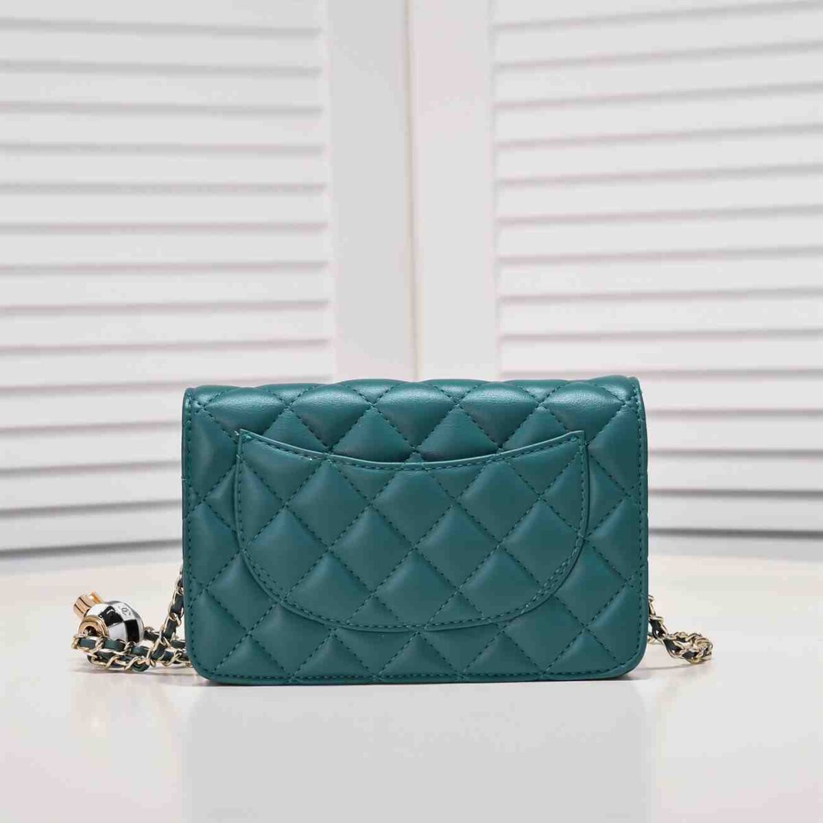 CHANEL CC Pearl Crush Wallet on Chain replica