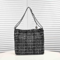 CHANEL 22 Handbag Wool Tweed replica