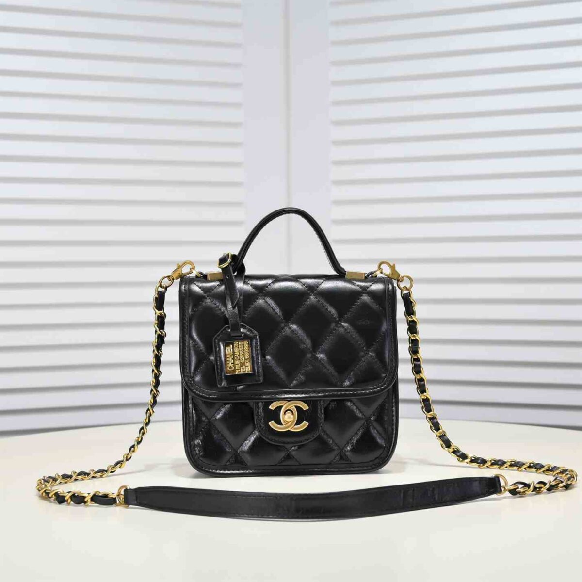 Chanel SMALL FLAP BAG WITH TOP HANDLE replica