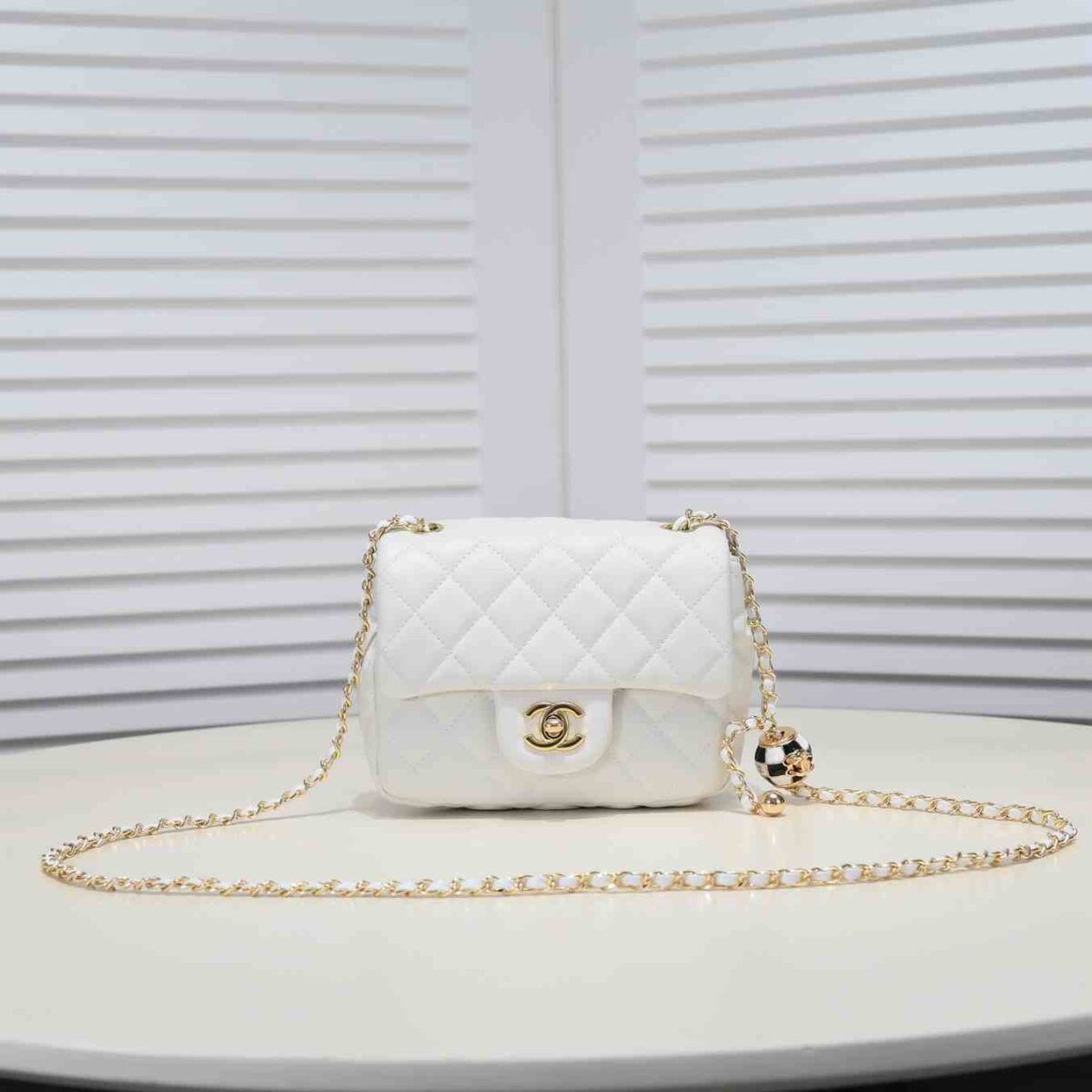 Chanel Black Quilted Lambskin Mini CC replica