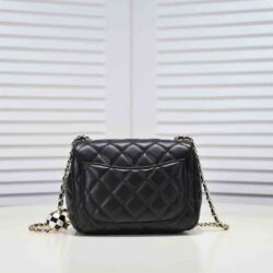 Chanel Black Quilted Lambskin Mini CC replica