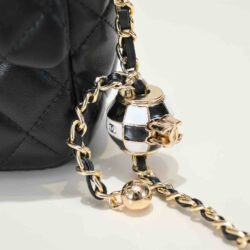 Chanel Black Quilted Lambskin Mini CC replica