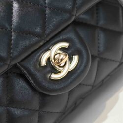 Chanel Black Quilted Lambskin Mini CC replica