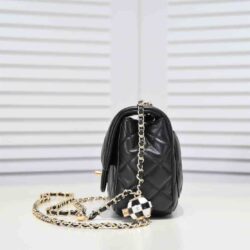 Chanel Black Quilted Lambskin Mini CC replica