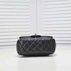 Chanel Black Quilted Lambskin Mini CC replica