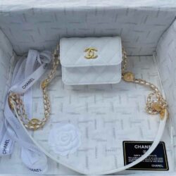 CHANEL Caviar Quilted Purse With Chain replica