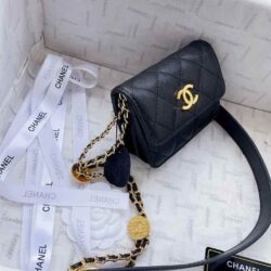 CHANEL Caviar Quilted Purse With Chain replica