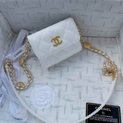 CHANEL Caviar Quilted Purse With Chain replica