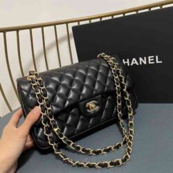 CHANEL Shiny Caviar Quilted Small Double Flap replica