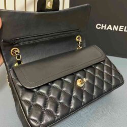 CHANEL Shiny Caviar Quilted Small Double Flap replica