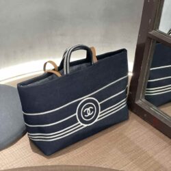 CHANEL Denim Shopping Tote Bag replica