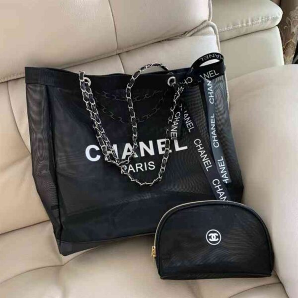 Chanel VIP Mesh Tote and Makeup Bag replica