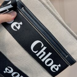 CHLOÉ Woody Small canvas tote replica