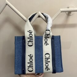 CHLOÉ Woody Small canvas tote replica