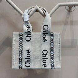 CHLOÉ Woody Small canvas tote replica