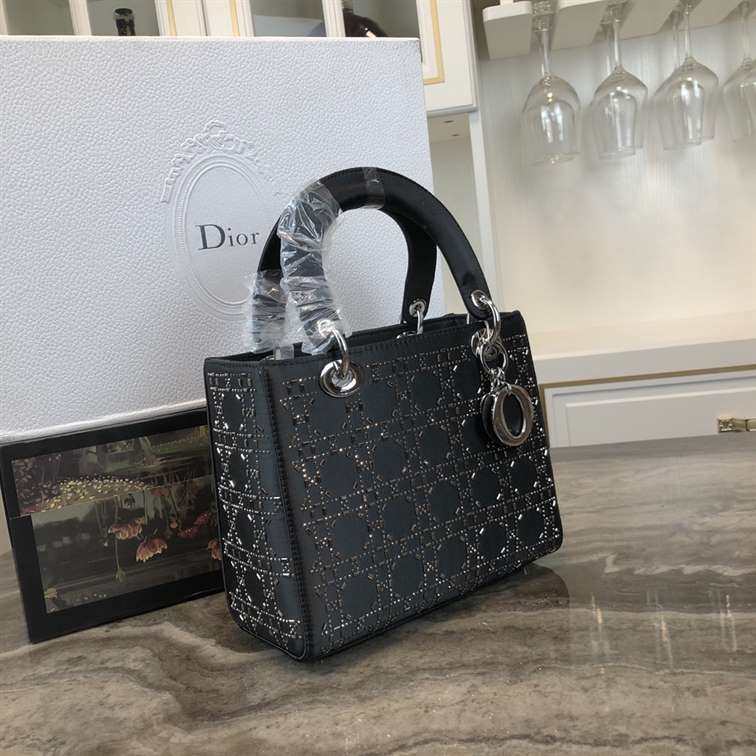 Dior MEDIUM LADY DIOR STRASS BAG replica