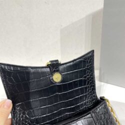 Balenciaga DOWNTOWN XS CROC-EMBOSSED SHOULDER BAG replica