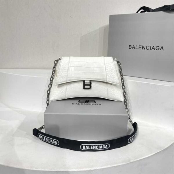 Balenciaga DOWNTOWN SMALL CROC-EMBOSSED SHOULDER replica