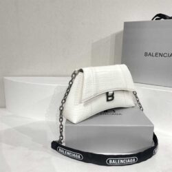 Balenciaga DOWNTOWN SMALL CROC-EMBOSSED SHOULDER replica