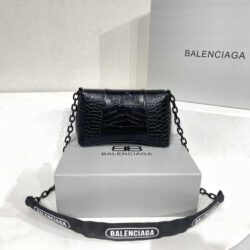 Balenciaga DOWNTOWN XS CROC-EMBOSSED SHOULDER BAG replica