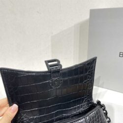 Balenciaga DOWNTOWN XS CROC-EMBOSSED SHOULDER BAG replica