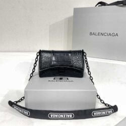 Balenciaga DOWNTOWN XS CROC-EMBOSSED SHOULDER BAG replica