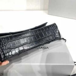 Balenciaga DOWNTOWN XS CROC-EMBOSSED SHOULDER BAG replica