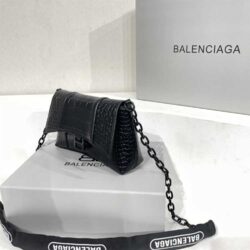 Balenciaga DOWNTOWN XS CROC-EMBOSSED SHOULDER BAG replica