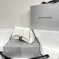 Balenciaga DOWNTOWN XS CROC-EMBOSSED SHOULDER BAG replica