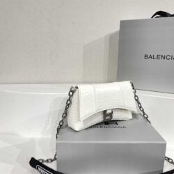 Balenciaga DOWNTOWN XS CROC-EMBOSSED SHOULDER BAG replica