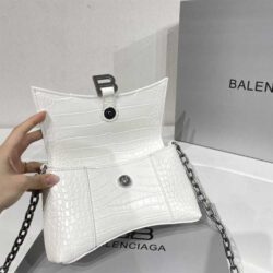 Balenciaga DOWNTOWN XS CROC-EMBOSSED SHOULDER BAG replica