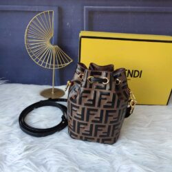 FENDI Mon Tresor FF Leather Mini-Bag replica