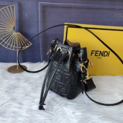 FENDI Mon Tresor FF Leather Mini-Bag replica