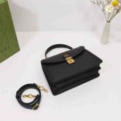 Gucci Ophidia Leather Small Top Handle Bag replica