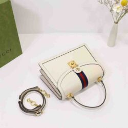 Gucci Ophidia Leather Small Top Handle Bag replica