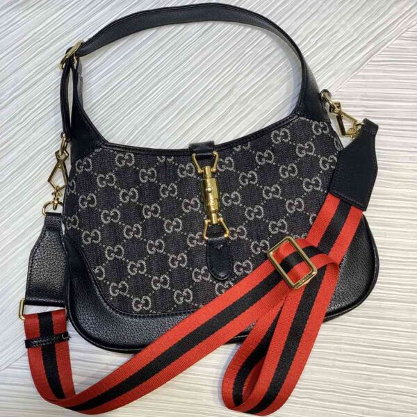 Gucci Jackie 1961 Denim Small Shoulder Bag replica