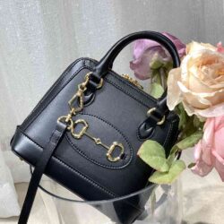 Gucci Horsebit 1955 Leather Mini Top Handle Bag replica