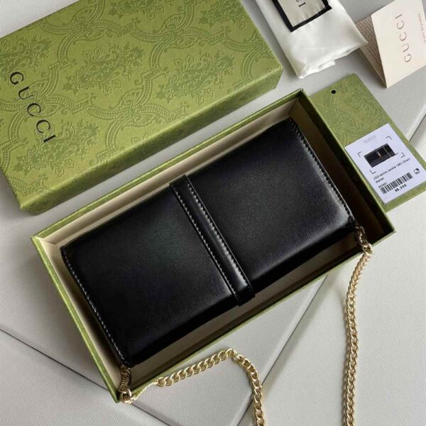 Gucci Jackie 1961 Leather Chain Wallet replica