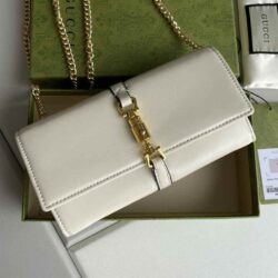 Gucci Jackie 1961 Leather Chain Wallet replica