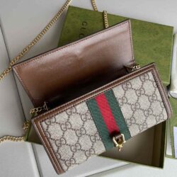 Gucci Jackie 1961 Canvas Chain Wallet replica