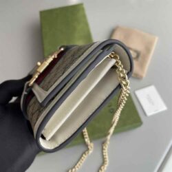 Gucci Jackie 1961 Canvas Chain Wallet replica