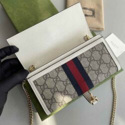 Gucci Jackie 1961 Canvas Chain Wallet replica