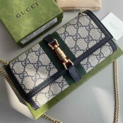 Gucci Jackie 1961 Canvas Chain Wallet replica