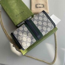 Gucci Jackie 1961 Canvas Chain Wallet replica